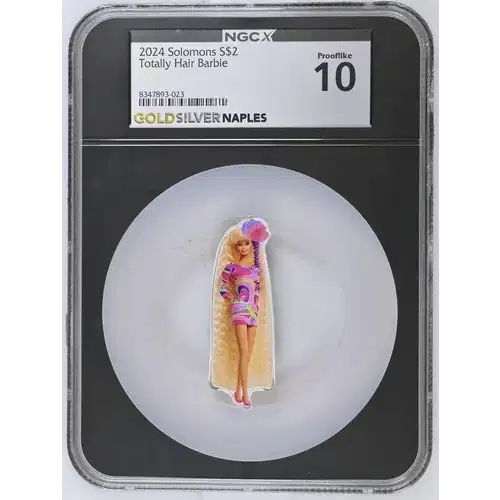 2024 1 oz SOLOMONS Totally Hair Barbie PL70 NGC CSC2